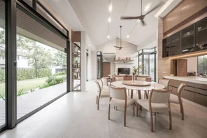 Modern Multi-Generational Home Design: Three Separate Blocks Around a Central Courtyard - image 2