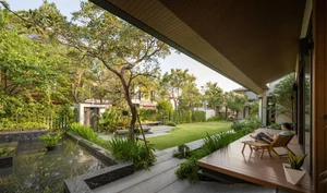 Modern Multi-Generational Home Design: Three Separate Blocks Around a Central Courtyard - image 13
