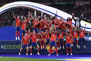 Victory Moment: Spanish Players Lift the Euro 2024 Championship Trophy - image 7