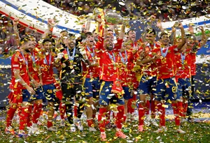 Victory Moment: Spanish Players Lift the Euro 2024 Championship Trophy - image 4