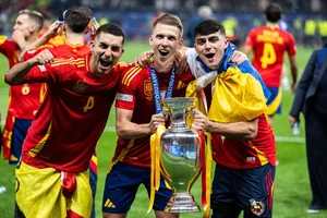 Victory Moment: Spanish Players Lift the Euro 2024 Championship Trophy - image 8