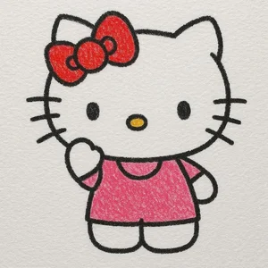 Simple Hello Kitty Drawings: 112+ Cute and Easy Art Ideas - image 1