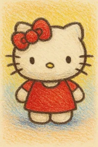 Simple Hello Kitty Drawings: 112+ Cute and Easy Art Ideas - image 42