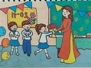 Heartwarming Paintings Honoring the Noble Profession of Teaching - image 9