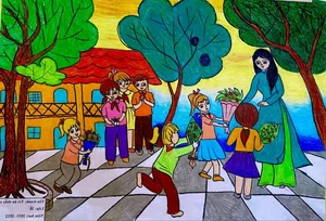 Heartwarming Paintings Honoring the Noble Profession of Teaching - image 37