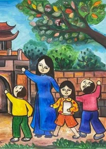 Heartwarming Paintings Honoring the Noble Profession of Teaching - image 32