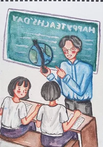 Heartwarming Paintings Honoring the Noble Profession of Teaching - image 29