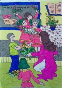 Heartwarming Paintings Honoring the Noble Profession of Teaching - image 19
