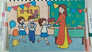 Heartwarming Paintings Honoring the Noble Profession of Teaching - image 24