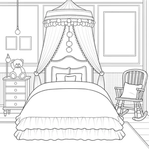 Creative Bedroom Coloring Pages: 269+ Engaging Activities for Young Artists - image 36