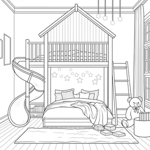 Creative Bedroom Coloring Pages: 269+ Engaging Activities for Young Artists - image 3