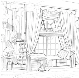 Creative Bedroom Coloring Pages: 269+ Engaging Activities for Young Artists - image 2