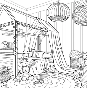 Creative Bedroom Coloring Pages: 269+ Engaging Activities for Young Artists - image 11