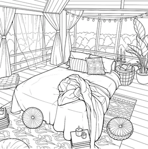 Creative Bedroom Coloring Pages: 269+ Engaging Activities for Young Artists - image 9