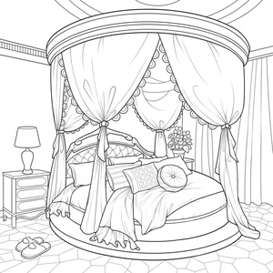 Creative Bedroom Coloring Pages: 269+ Engaging Activities for Young Artists - image 23
