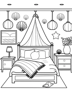Creative Bedroom Coloring Pages: 269+ Engaging Activities for Young Artists - image 29