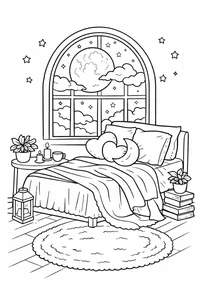 Creative Bedroom Coloring Pages: 269+ Engaging Activities for Young Artists - image 7