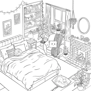 Creative Bedroom Coloring Pages: 269+ Engaging Activities for Young Artists - image 1