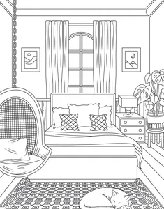 Creative Bedroom Coloring Pages: 269+ Engaging Activities for Young Artists - image 30