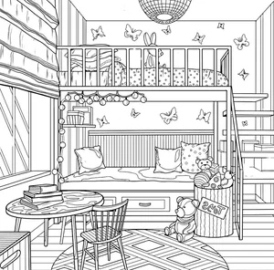 Creative Bedroom Coloring Pages: 269+ Engaging Activities for Young Artists - image 6