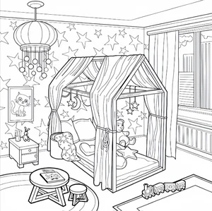Creative Bedroom Coloring Pages: 269+ Engaging Activities for Young Artists - image 22
