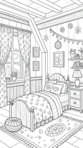 Creative Bedroom Coloring Pages: 269+ Engaging Activities for Young Artists - image 27