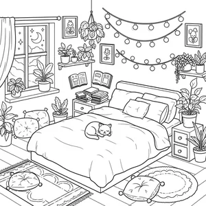 Creative Bedroom Coloring Pages: 269+ Engaging Activities for Young Artists - image 18