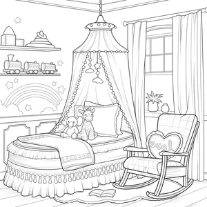 Creative Bedroom Coloring Pages: 269+ Engaging Activities for Young Artists - image 25
