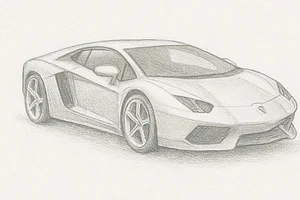 106+ Stunning Lamborghini Car Drawings and Sketches to Inspire Young Artists - image 1