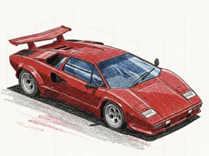 106+ Stunning Lamborghini Car Drawings and Sketches to Inspire Young Artists - image 20