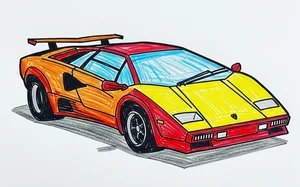 106+ Stunning Lamborghini Car Drawings and Sketches to Inspire Young Artists - image 4