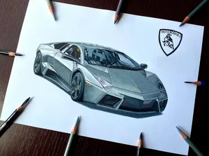 106+ Stunning Lamborghini Car Drawings and Sketches to Inspire Young Artists - image 13