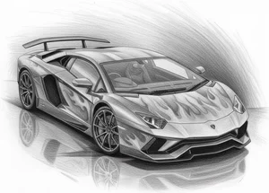 106+ Stunning Lamborghini Car Drawings and Sketches to Inspire Young Artists - image 14