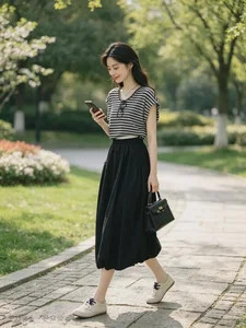 Elegant Black and White Summer Outfits for Effortless Style - image 10