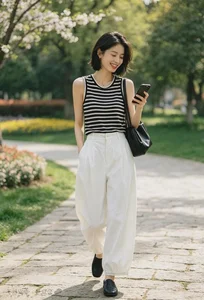 Elegant Black and White Summer Outfits for Effortless Style - image 6
