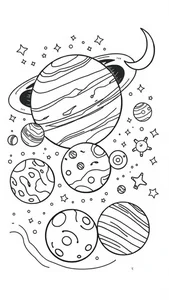 100+ Creative Space Coloring Pages for Kids: Explore the Universe Today - image 10