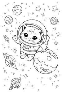 100+ Creative Space Coloring Pages for Kids: Explore the Universe Today - image 29