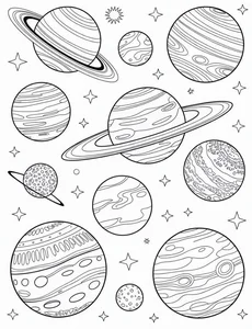100+ Creative Space Coloring Pages for Kids: Explore the Universe Today - image 18