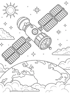 100+ Creative Space Coloring Pages for Kids: Explore the Universe Today - image 19