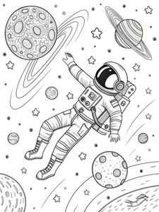 100+ Creative Space Coloring Pages for Kids: Explore the Universe Today - image 13