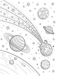100+ Creative Space Coloring Pages for Kids: Explore the Universe Today - image 34