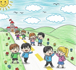 Easy Road to School Drawing Ideas: Simple and Nostalgic Art for Kids and Beginners - image 13
