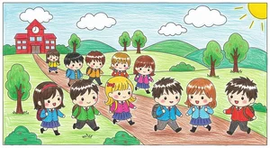 Easy Road to School Drawing Ideas: Simple and Nostalgic Art for Kids and Beginners - image 27