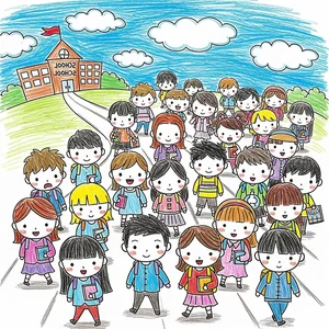 Easy Road to School Drawing Ideas: Simple and Nostalgic Art for Kids and Beginners - image 26