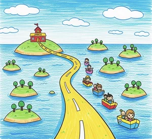 Easy Road to School Drawing Ideas: Simple and Nostalgic Art for Kids and Beginners - image 16