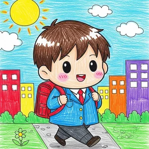 Easy Road to School Drawing Ideas: Simple and Nostalgic Art for Kids and Beginners - image 31