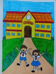 Easy Road to School Drawing Ideas: Simple and Nostalgic Art for Kids and Beginners - image 14