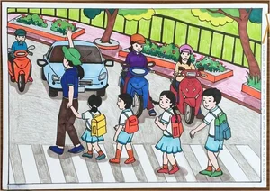 Easy Road to School Drawing Ideas: Simple and Nostalgic Art for Kids and Beginners - image 21