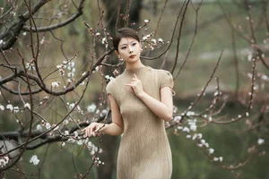Elegant Chinese Zen Style: A Serene Garden Stroll in Hanfu Fashion - image 9