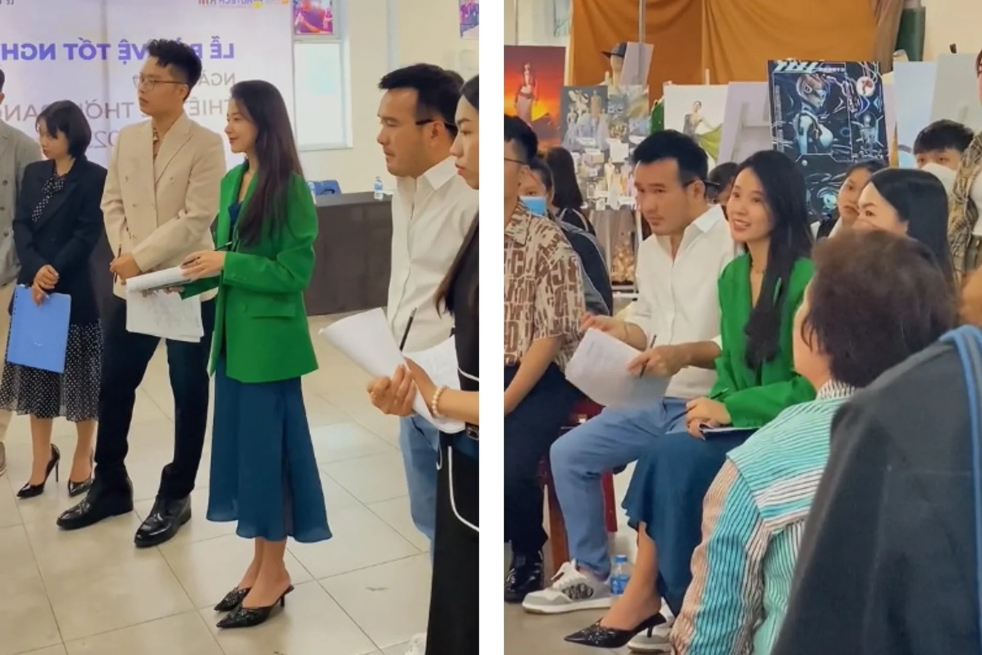 Midu's Stunning Fashion Duality: Bold Streetwear vs. Elegant Classroom Attire